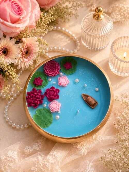 Lotus Pond Urli Candle