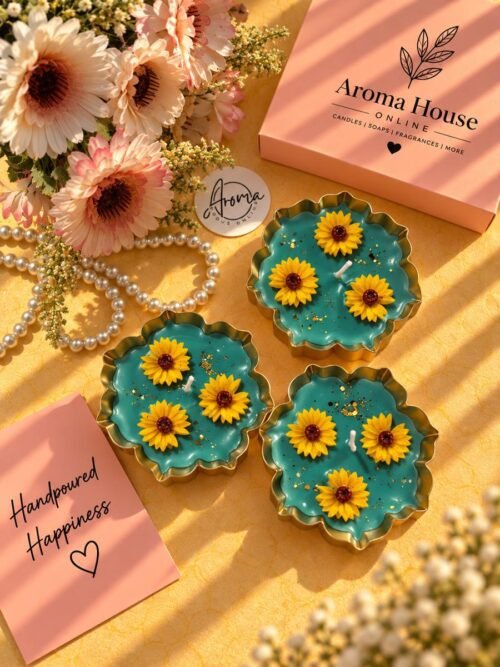 Sunflower Urli Candle