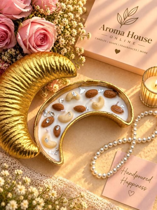 Kaju Shape Urli Candle
