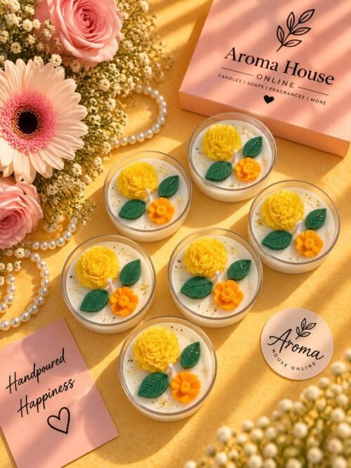 Marigold Tealight Candle (Set of 5 Pcs)