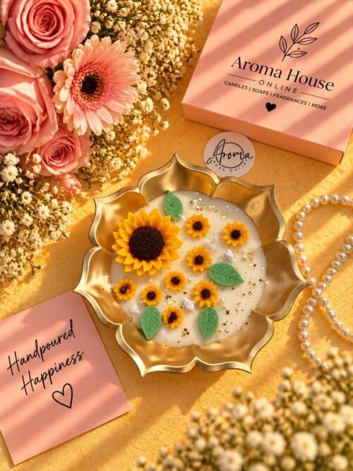 Sunflower Urli Candle