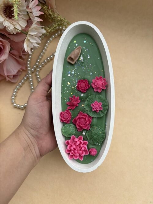Lotus Pond Boat Candle