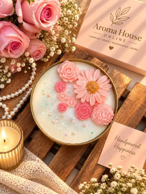 Daisy Lotus Urli Candle