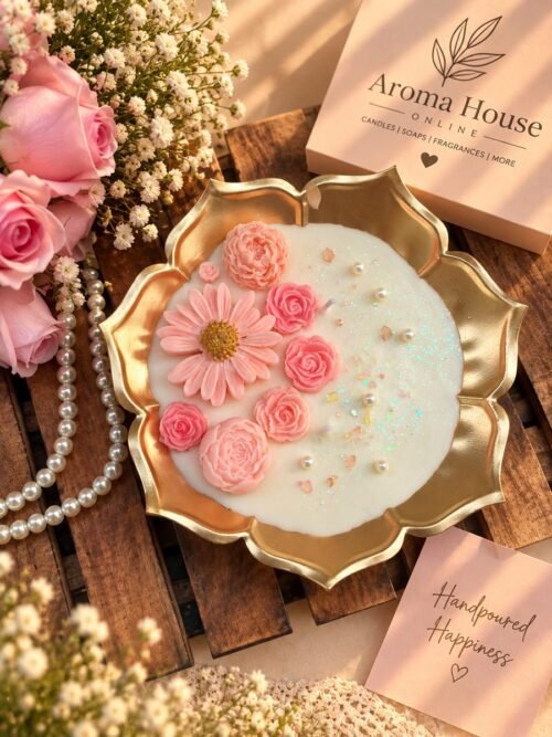 Daisy Lotus Urli Candle
