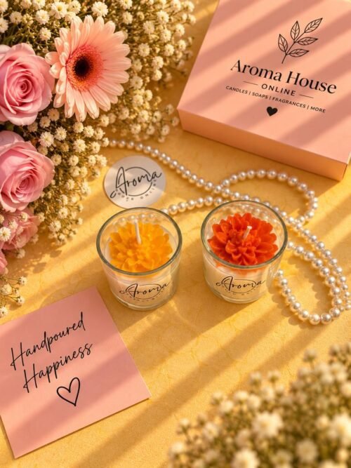 Marigold Short Glass Candle