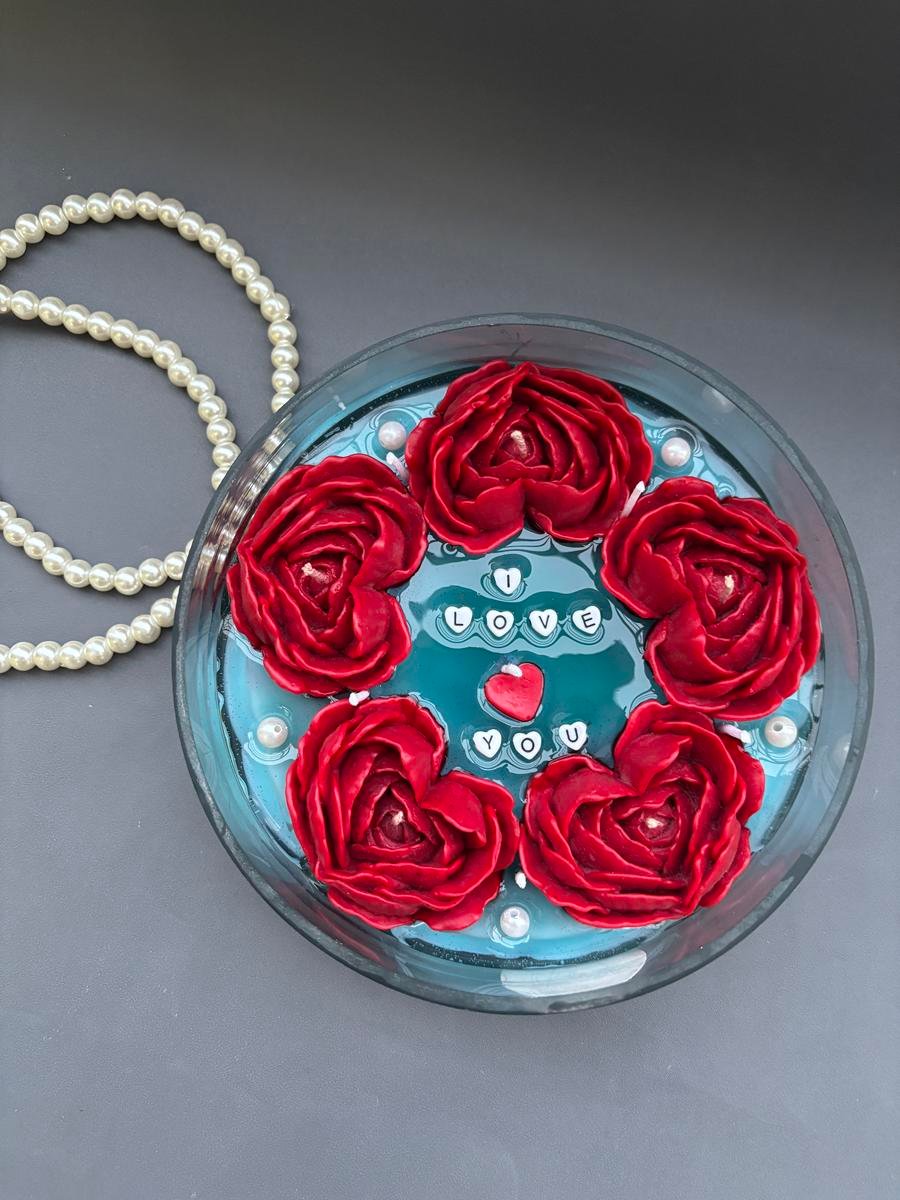 Custom Heart Jar Candle