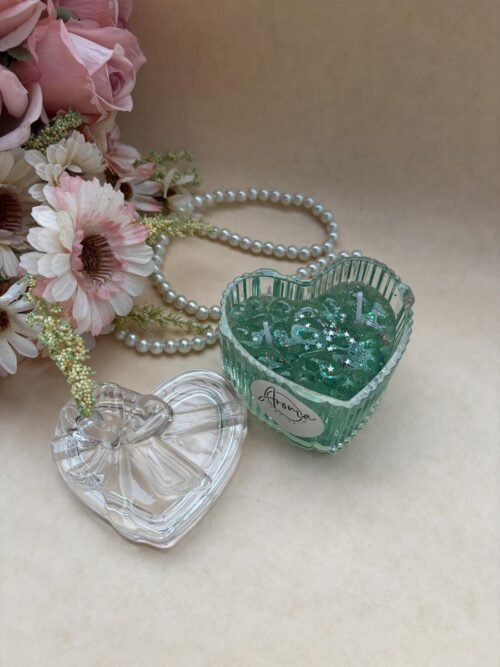 Starry Night Heart Jar Candle