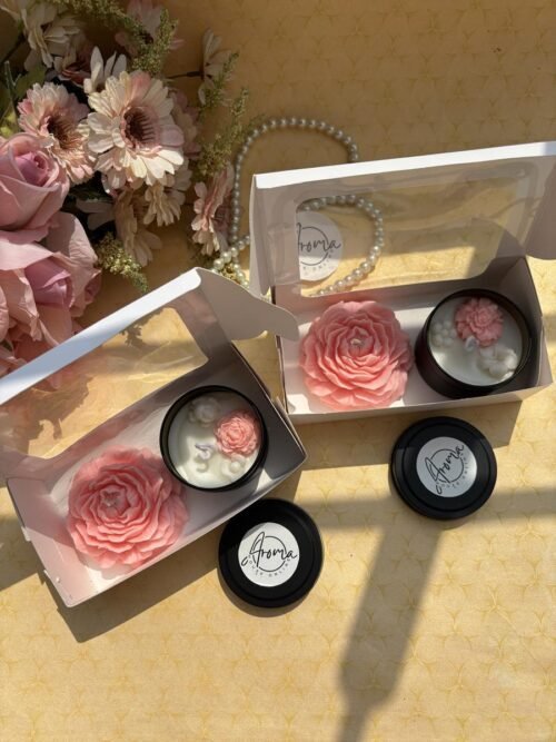 Peony Tin Candle Combo