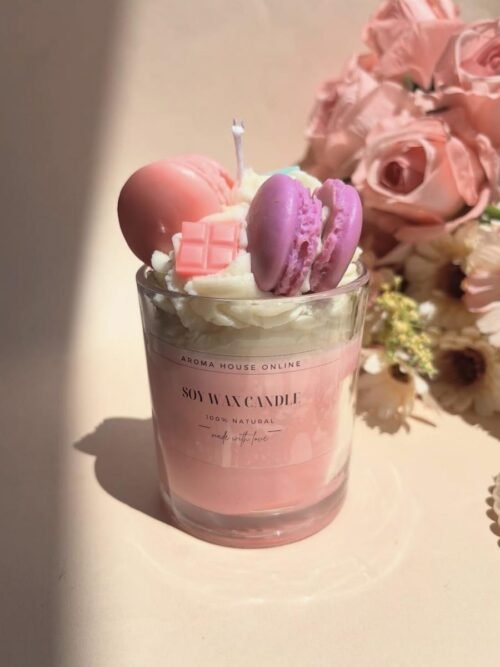 Macaroon Dessert Jar Candle