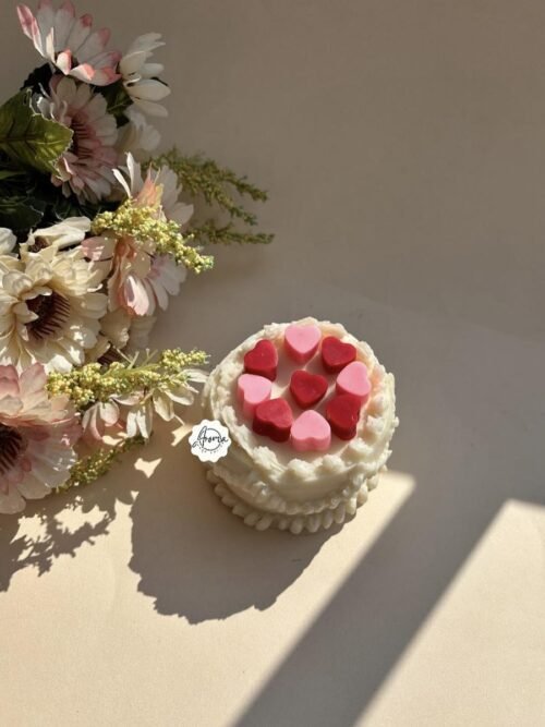 Heart Cake Candle