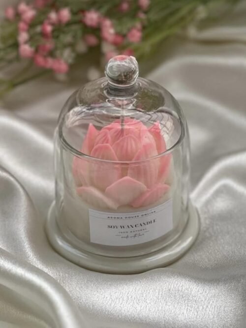 Lotus Bell Jar Candle