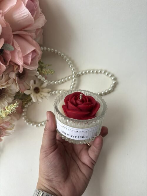 Rose Lining Jar Candle