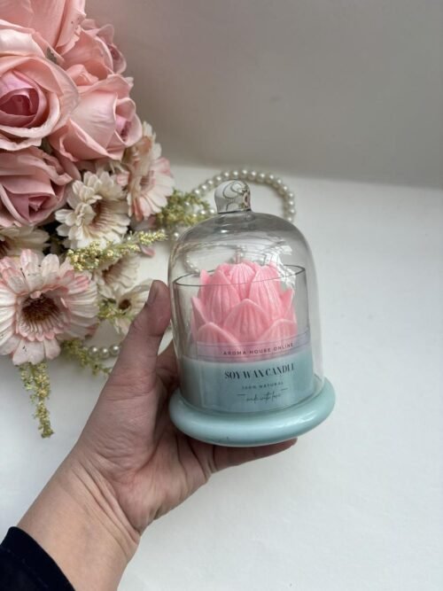 Lotus Bell Jar Candle