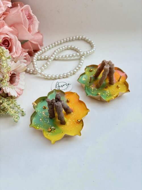 Holi Theme Urli Candle