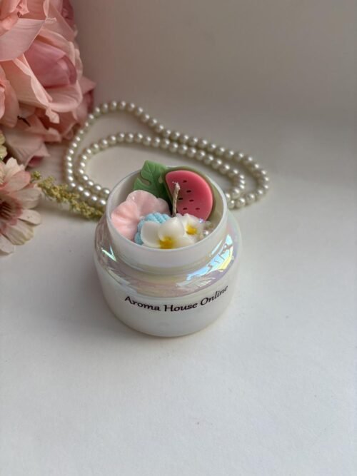 Summer Tropical  Holo Jar Candle