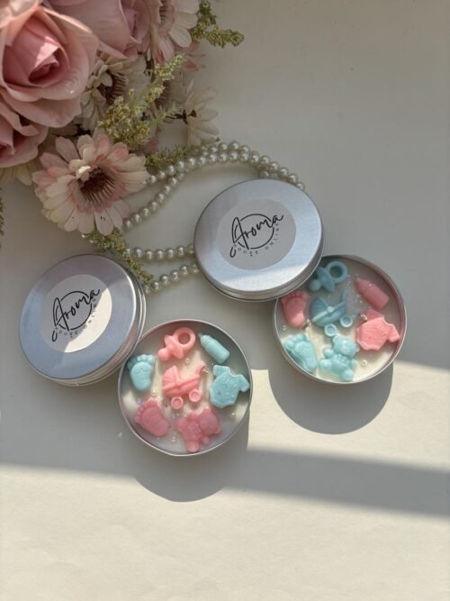 Baby Shower Tin Jar Candle