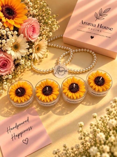 Sunflower Tealight Candle (Jumbo) (Set of 5 Pcs)
