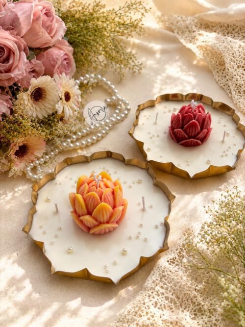 Lotus Bloom Urli Candle