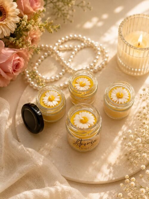 Daisy Mini Jar Candle