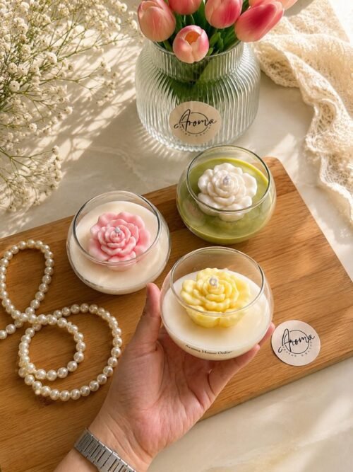 Rose Jar Candle