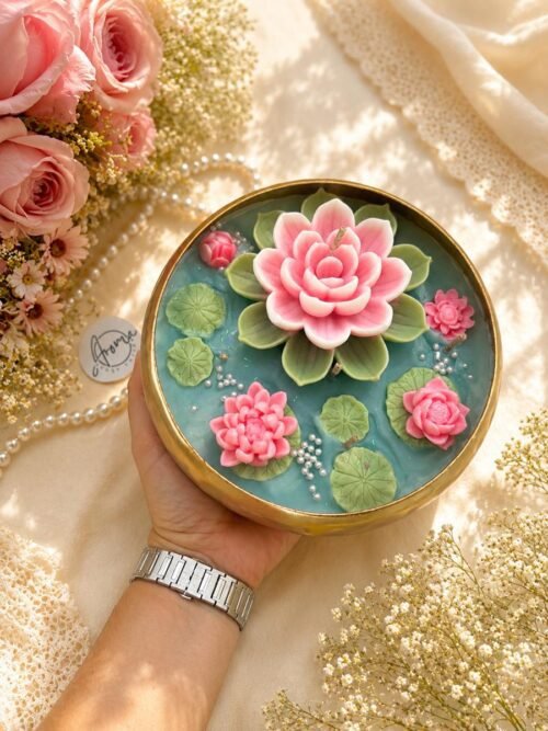 Lotus Pond Urli Candle
