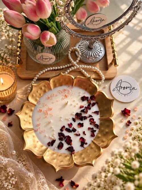 Rose Quartz Urli Candle
