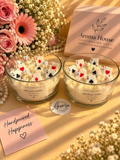 Poker Card Jar Candle