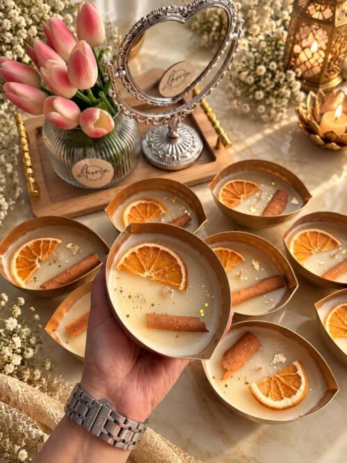 Citrus Spice Boat Urli Candle